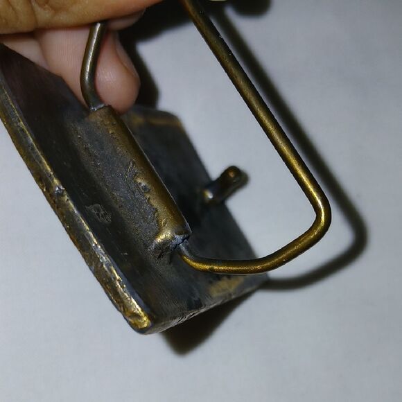 Vntg Corvette Bronze Belt Buckle - Picture 4 of 5